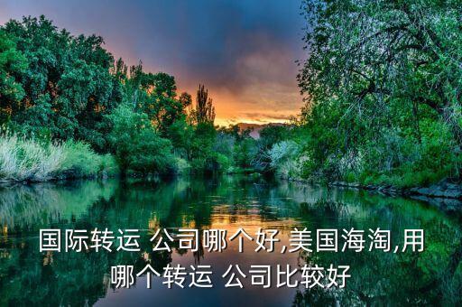 國際轉(zhuǎn)運(yùn) 公司哪個好,美國海淘,用哪個轉(zhuǎn)運(yùn) 公司比較好