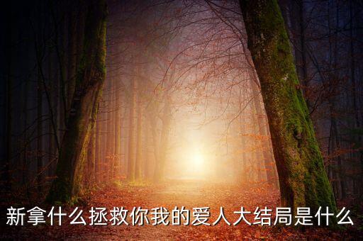 新拿什么拯救你我的愛人大結(jié)局是什么