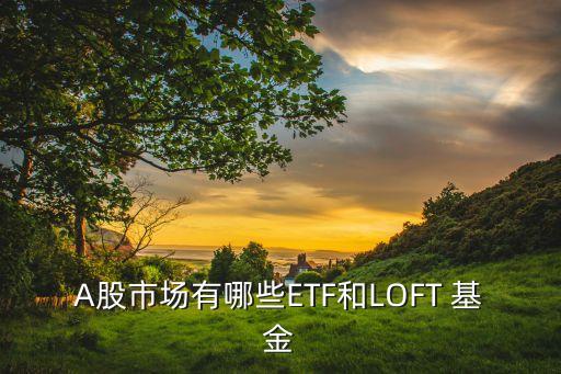 A股市場有哪些ETF和LOFT 基金