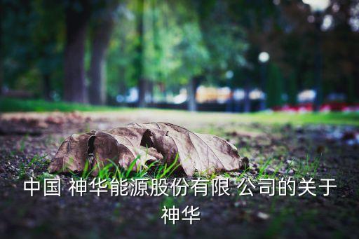 中國 神華能源股份有限 公司的關于 神華