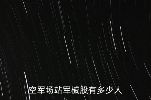 空軍場站軍械股有多少人