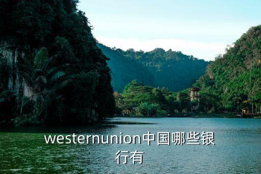 westernunion中國哪些銀行有