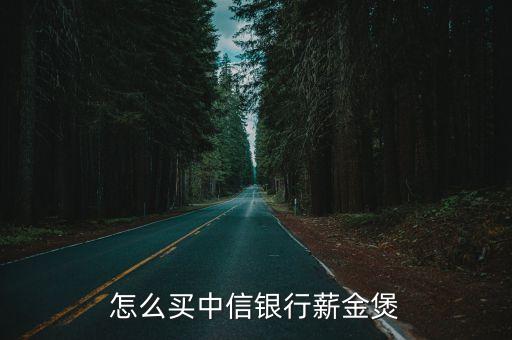 怎么買中信銀行薪金煲