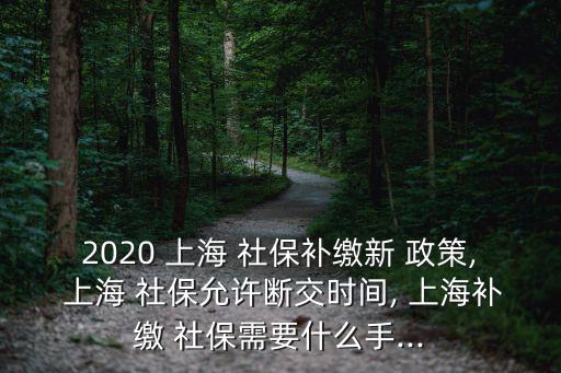 2020 上海 社保補(bǔ)繳新 政策, 上海 社保允許斷交時間, 上海補(bǔ)繳 社保需要什么手...