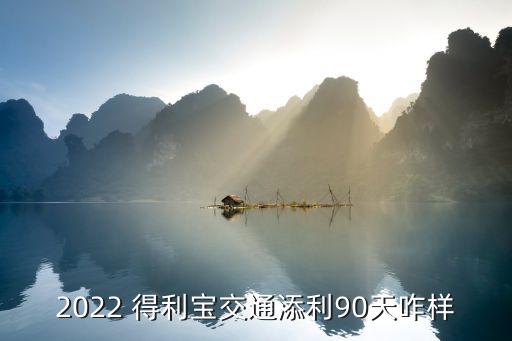 2022 得利寶交通添利90天咋樣