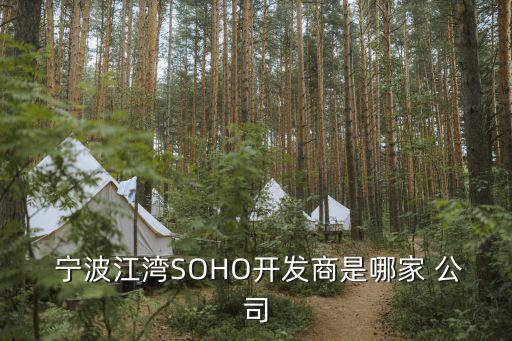  寧波江灣SOHO開(kāi)發(fā)商是哪家 公司