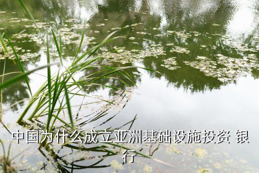 中國(guó)為什么成立亞洲基礎(chǔ)設(shè)施投資 銀行