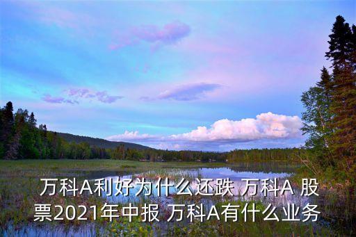  萬科A利好為什么還跌 萬科A 股票2021年中報 萬科A有什么業(yè)務