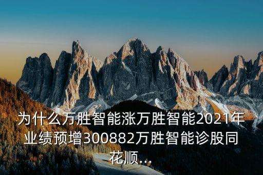 為什么萬勝智能漲萬勝智能2021年業(yè)績預增300882萬勝智能診股同花順...