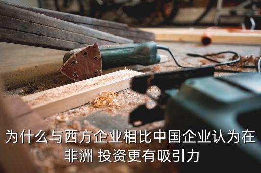 為什么與西方企業(yè)相比中國企業(yè)認為在 非洲 投資更有吸引力