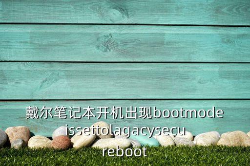 戴爾筆記本開機出現(xiàn)bootmodeissettolagacysecureboot