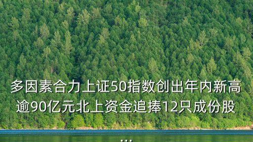 多因素合力上證50指數(shù)創(chuàng)出年內(nèi)新高逾90億元北上資金追捧12只成份股...