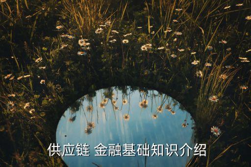  供應(yīng)鏈 金融基礎(chǔ)知識(shí)介紹