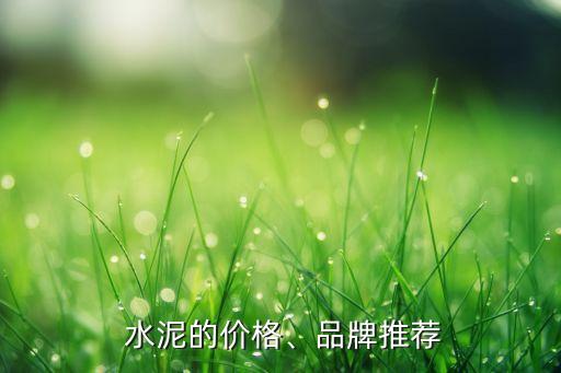  水泥的價(jià)格、品牌推薦