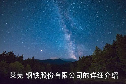  萊蕪 鋼鐵股份有限公司的詳細(xì)介紹