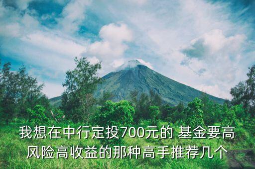 我想在中行定投700元的 基金要高風(fēng)險高收益的那種高手推薦幾個