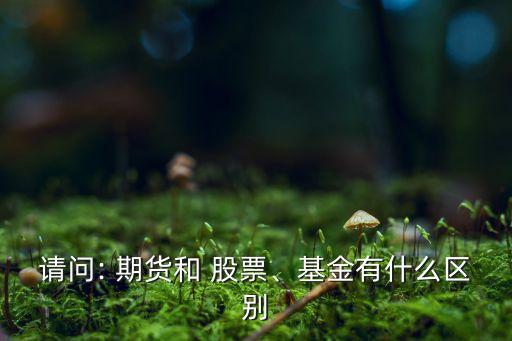 請(qǐng)問: 期貨和 股票、基金有什么區(qū)別