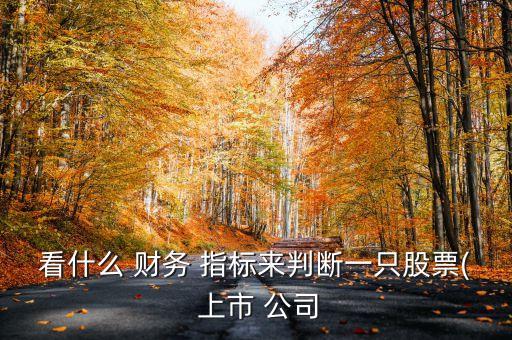 上市公司財務(wù)指標(biāo),如何看上市公司的財務(wù)報表