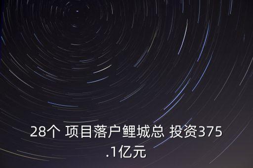 28個 項目落戶鯉城總 投資375.1億元