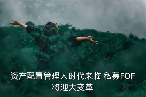 資產配置管理人時代來臨 私募FOF將迎大變革