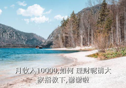 月收入10000,如何 理財(cái)呢請大家指教下,謝謝啦