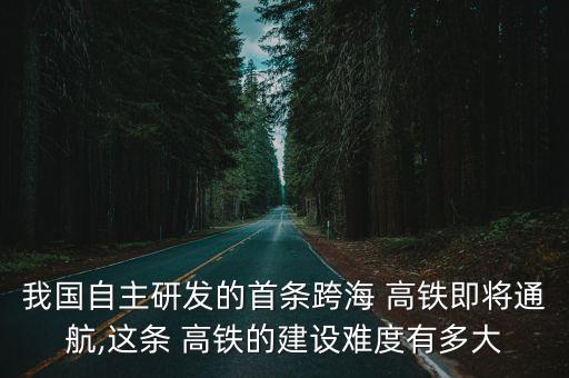 我國自主研發(fā)的首條跨海 高鐵即將通航,這條 高鐵的建設難度有多大