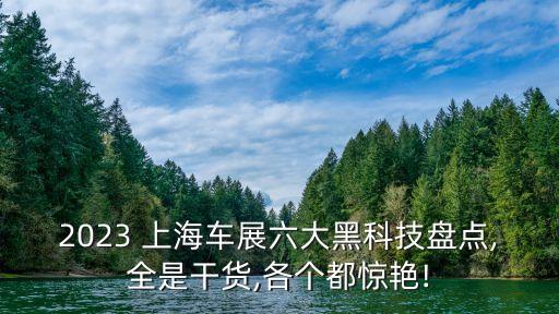 2023 上海車展六大黑科技盤點(diǎn),全是干貨,各個(gè)都驚艷!