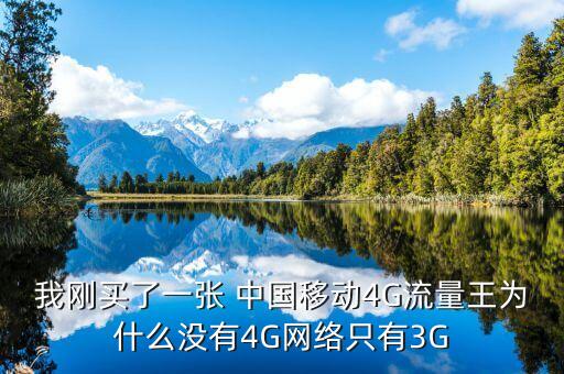 我剛買了一張 中國移動4G流量王為什么沒有4G網(wǎng)絡只有3G