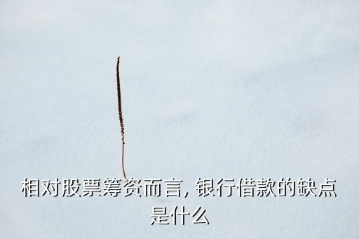 相對(duì)股票籌資而言, 銀行借款的缺點(diǎn)是什么