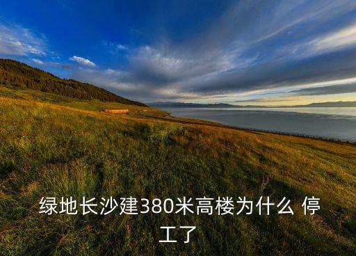  綠地長沙建380米高樓為什么 停工了