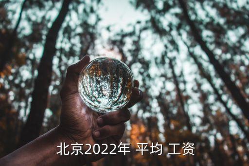  北京2022年 平均 工資