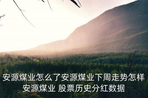 安源煤業(yè)怎么了安源煤業(yè)下周走勢怎樣安源煤業(yè) 股票歷史分紅數據