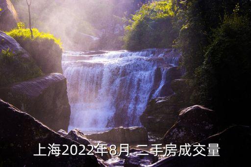  上海2022年8月 二手房成交量