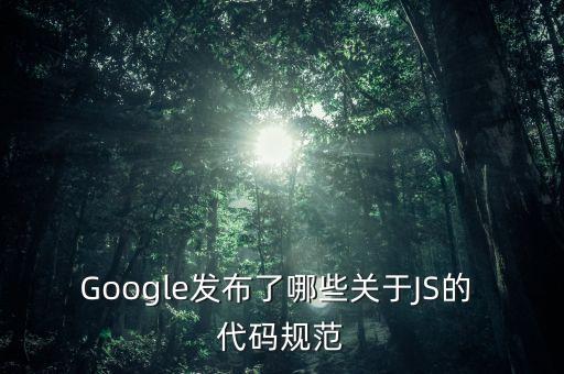 Google發(fā)布了哪些關于JS的 代碼規(guī)范