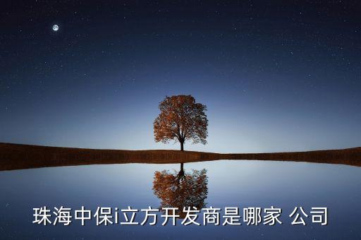 珠海中保i立方開發(fā)商是哪家 公司