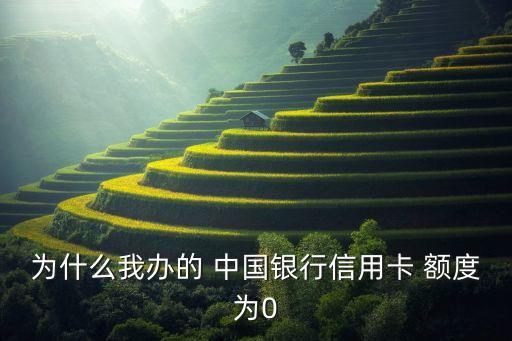 中國銀行0額度怎么申請(qǐng)