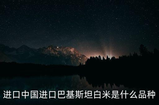 進(jìn)口中國進(jìn)口巴基斯坦白米是什么品種