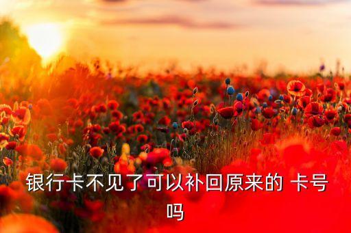 銀行卡補(bǔ)辦原來卡號,身份證名下銀行卡查詢