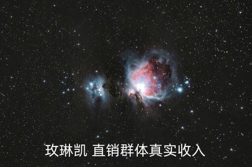 玫琳凱 直銷群體真實(shí)收入