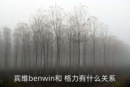 賓維benwin和 格力有什么關(guān)系