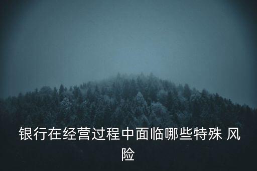  銀行在經(jīng)營(yíng)過程中面臨哪些特殊 風(fēng)險(xiǎn)