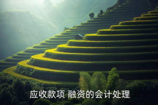  應(yīng)收款項(xiàng) 融資的會計(jì)處理