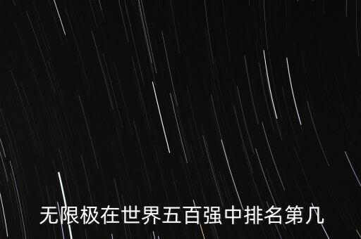  無(wú)限極在世界五百?gòu)?qiáng)中排名第幾