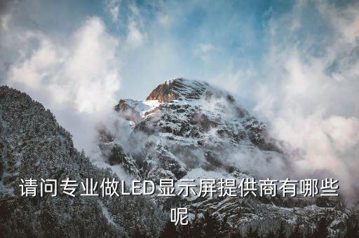 請問專業(yè)做LED顯示屏提供商有哪些呢