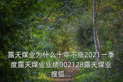 露天煤業(yè)為什么十年不漲2021一季度露天煤業(yè)業(yè)績002128露天煤業(yè)搜狐...