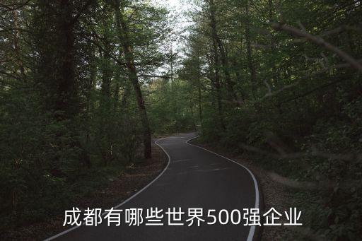  成都有哪些世界500強(qiáng)企業(yè)