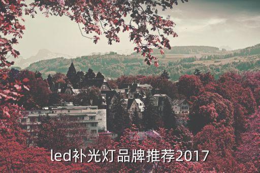 led補(bǔ)光燈品牌推薦2017