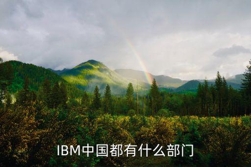 IBM中國(guó)都有什么部門(mén)