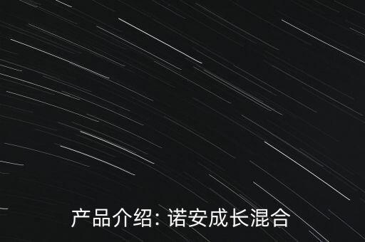 產(chǎn)品介紹: 諾安成長(zhǎng)混合