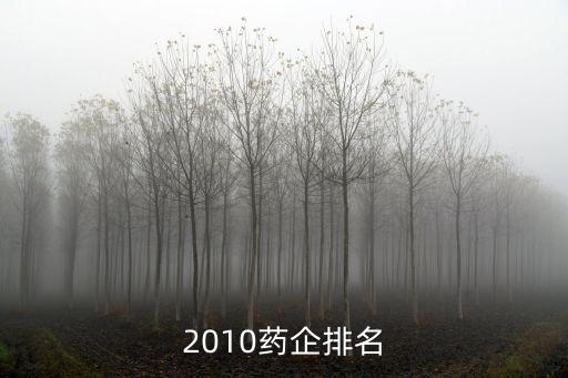 2010藥企排名